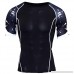PKAWAY Slim Fit Quick Dry Black Short Sleeve Compression Athletics Shirt Baselayer B07QGFF8LN